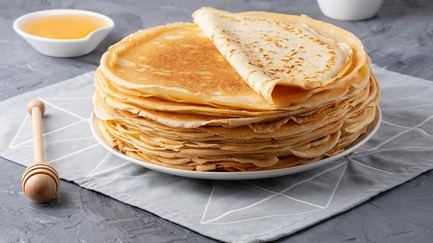 Блинчик с топпингом (джем/сгущенка)