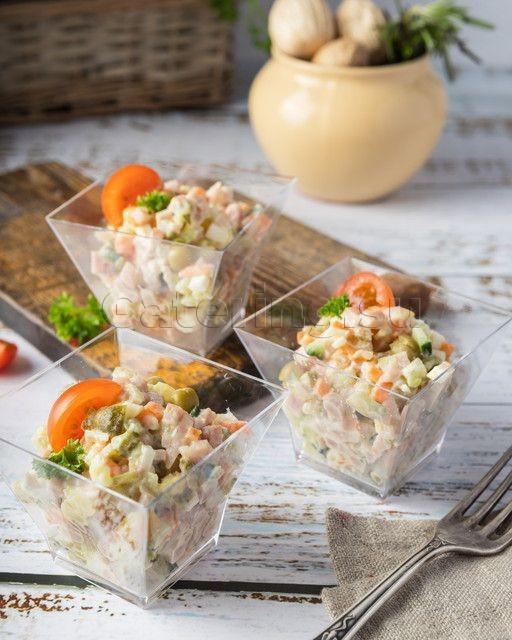 Веррин с салатом Оливье Веррин с салатом Оливье