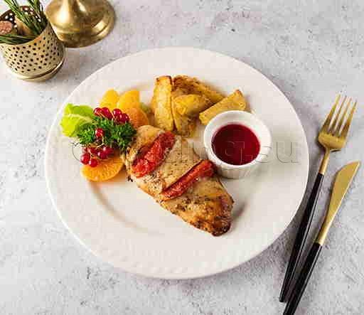 Индейка, запеченая в медово-горчичном соусе Индейка, запеченая в медово-горчичном соусе